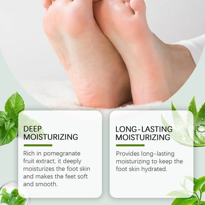 Tea Tree Oil Foot Cream – Exfoliating Foot Care for Rough, Cracked Feet, Softening & Long-Lasting Moisturization