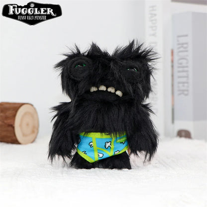 12cm FUGGLER Plush Keychain – Funny Ugly Teeth Monster & Wide-Eyed Rabbit Pendant Toy Gift