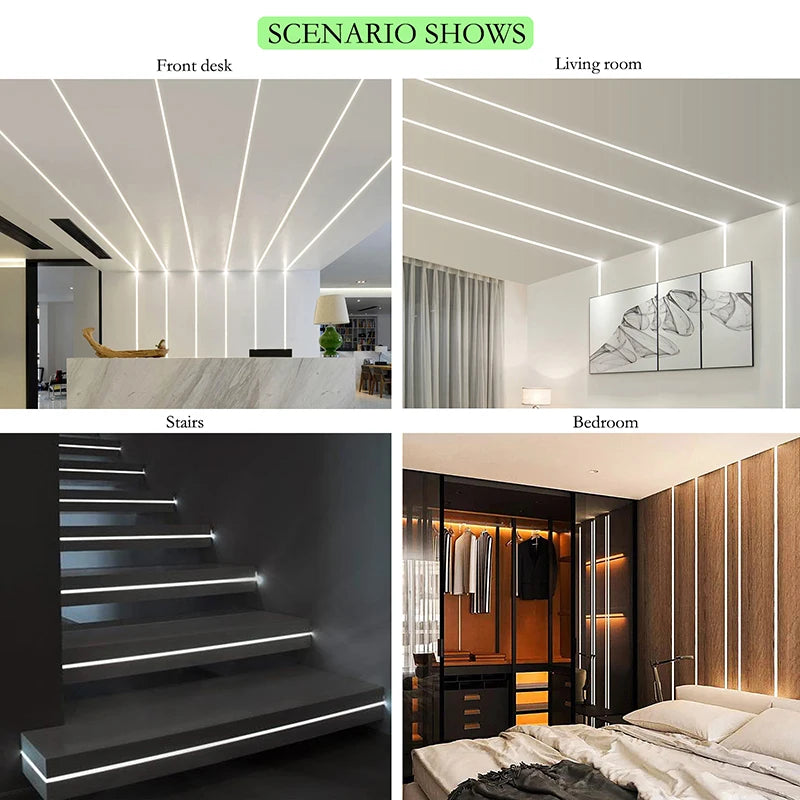 72LED Super Bright Light Bar - 50cm DC12V Aluminum Strip Lamp for Kitchen & Shelf Lighting