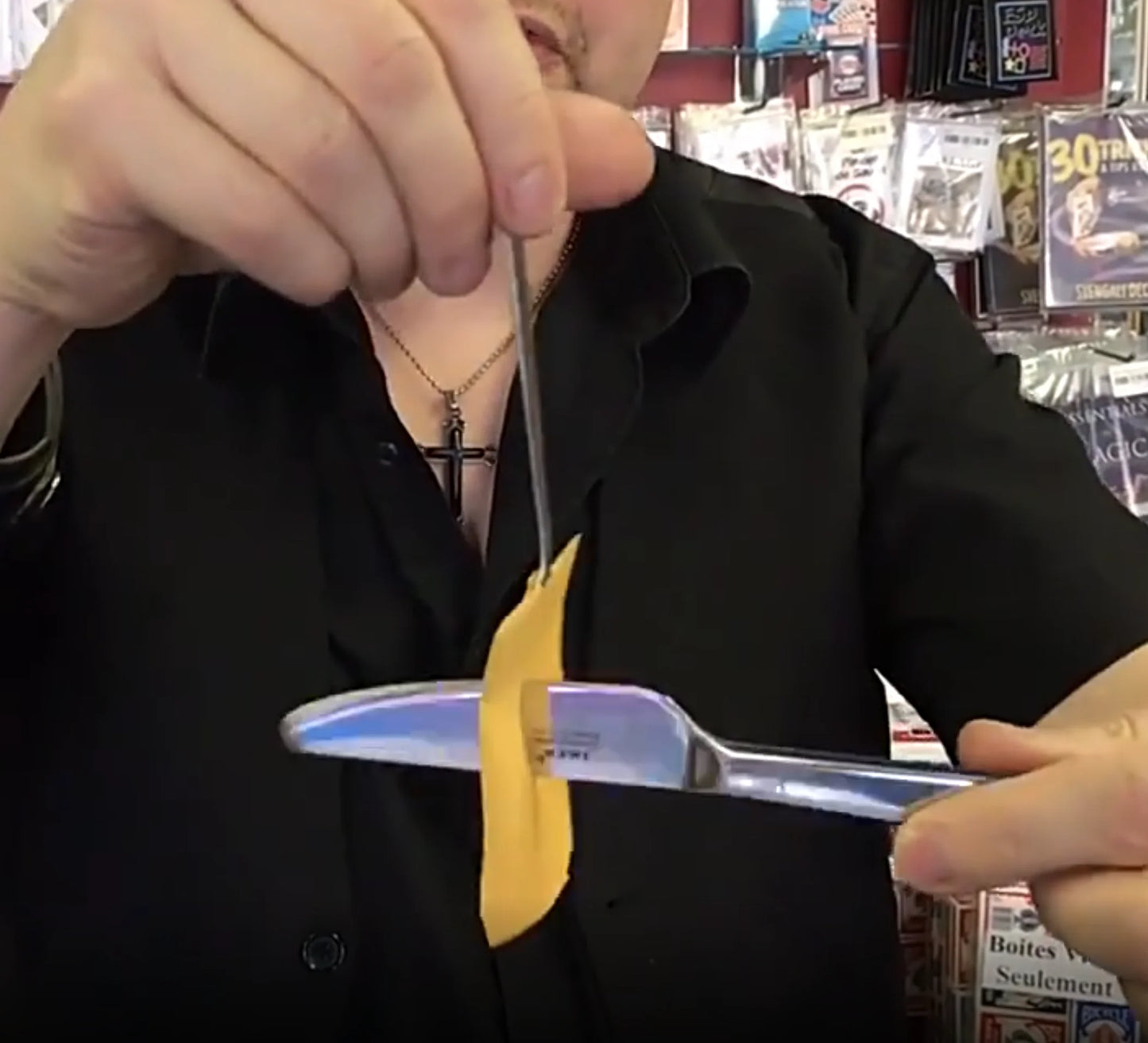 Spoon to Fork Magic Trick - Metal Vanishing Spoon & Appearing Fork Illusion Prop