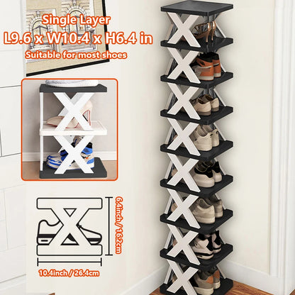 Multi-Layer Detachable Shoe Rack Storage Organizer — Space-Saving Household Shoe Shelf Cabinet