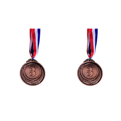 3-Piece Gold, Silver and Bronze Winner Medals - Sports Day Competition Awards for Adults, Kids, Outdoor Games, and Souvenirs