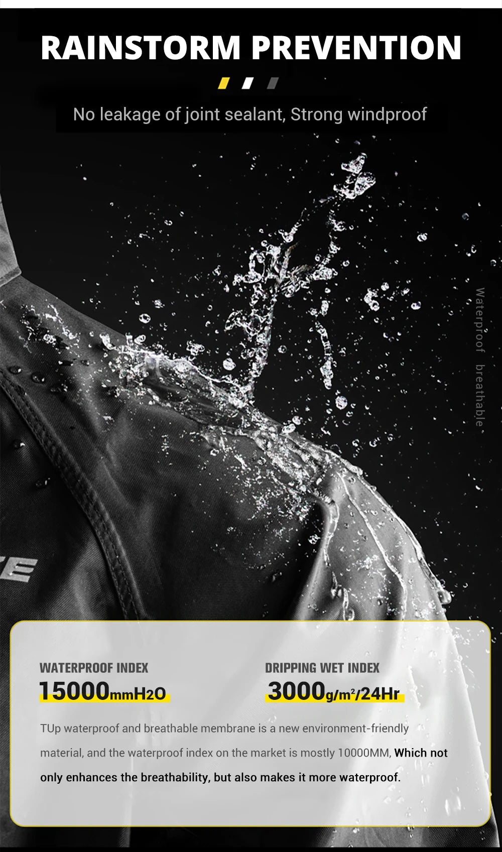 Waterproof Motorcycle Raincoat Suit – Men & Women Moto Raincoat Jacket & Pants Set for Bikers