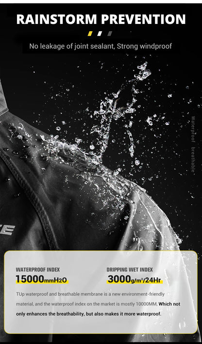 Waterproof Motorcycle Raincoat Suit – Men & Women Moto Raincoat Jacket & Pants Set for Bikers
