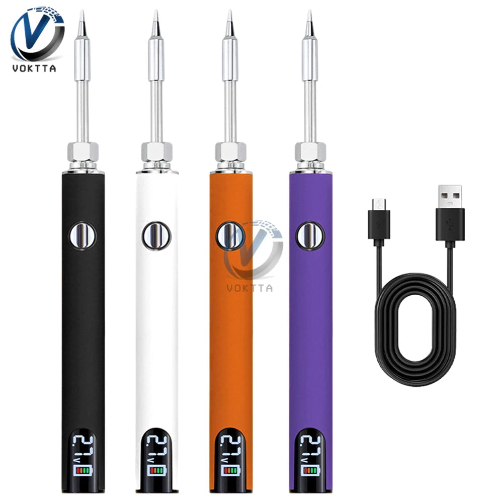 Mini Battery Welding Tool Kit – 510 Preheating Battery, Heat Tips & Portable Electric Soldering Iron Pen for Repair