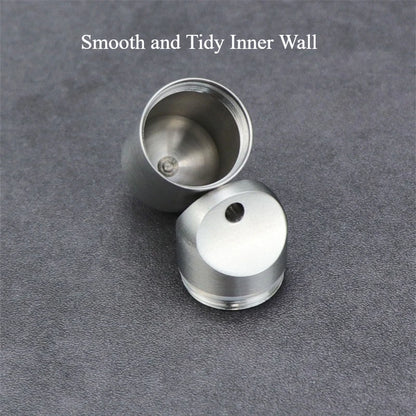 Portable Waterproof Metal Capsule Box – Mini Stainless Steel Pill Case Holder for Medicine, EDC Tool, and Seal Bottle