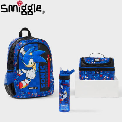 Australia Smiggle Sonic Cartoon Backpack – Kids School Bag Anime Student Gift