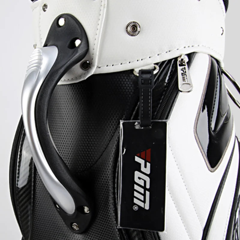 PGM Men's Golf Bag QB034 – PU Waterproof Large Capacity Standard Bag for 14 Golf Clubs