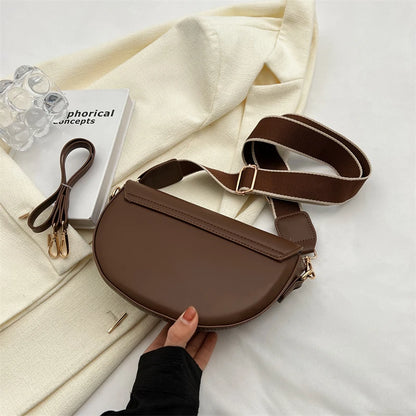 Chic Small Leather Armpit Bag for Women: 2024 Summer Shoulder Crossbody with Chain - Vintage Underarm Handbag