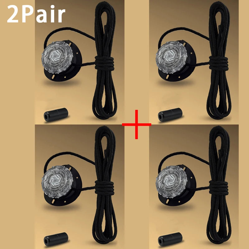 Swivel Buckle No-Tie Shoelaces - Automatic Elastic Laces for Kids & Adults, 1–2 Pair Shoe Accessories