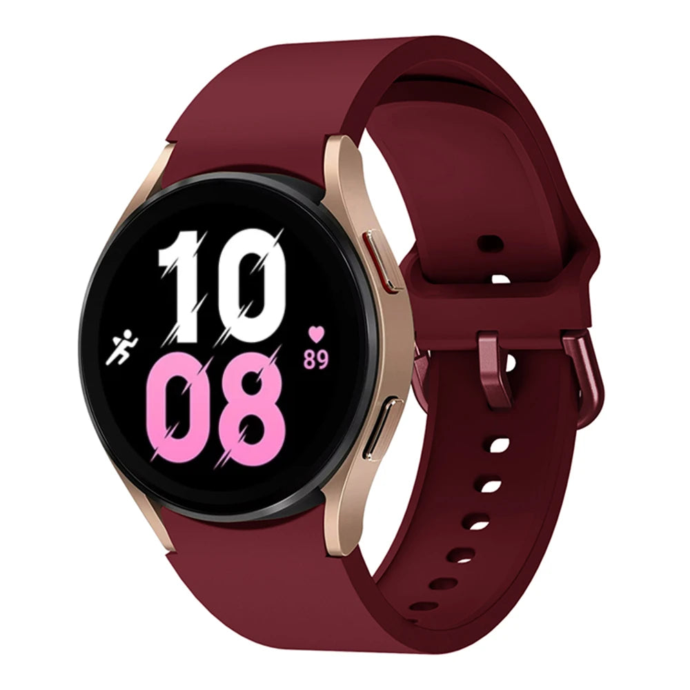 Silicone Replacement Strap for Samsung Galaxy Watch – Sport Bands for Watch 4, 5, 6, 7 (40-47mm)