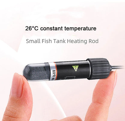 USB Mini Aquarium Heating Rod – 10W Submersible Thermostat Heater for Small Fish Tanks, 26°C Constant Temperature