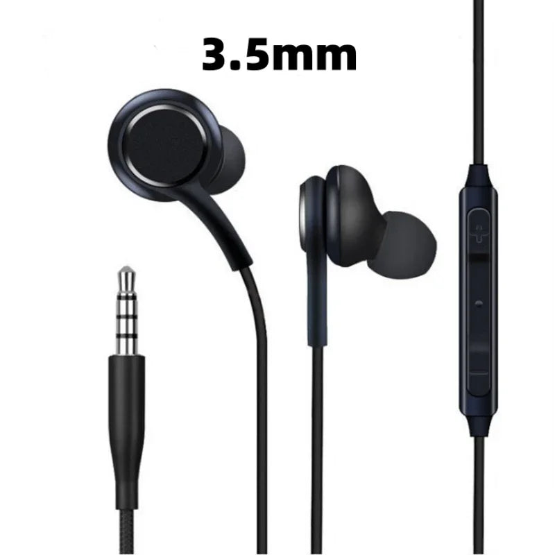 Wired In-Ear Earphones – 3.5mm and USB-C Stereo Headset for Android Smartphones
