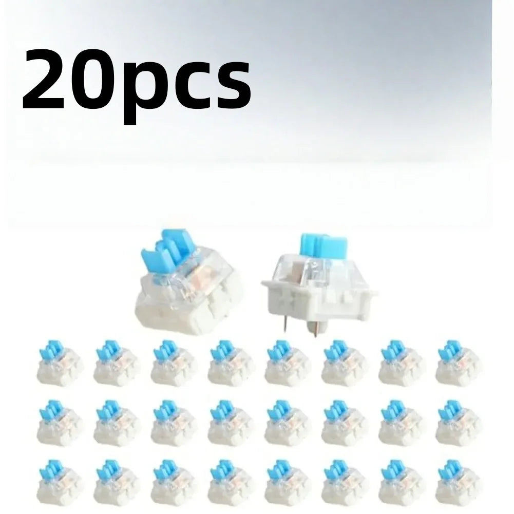 Keyboard Switch Replacement - 3 Pin Tactile Clicker Key Switches for Mechanical Keyboards