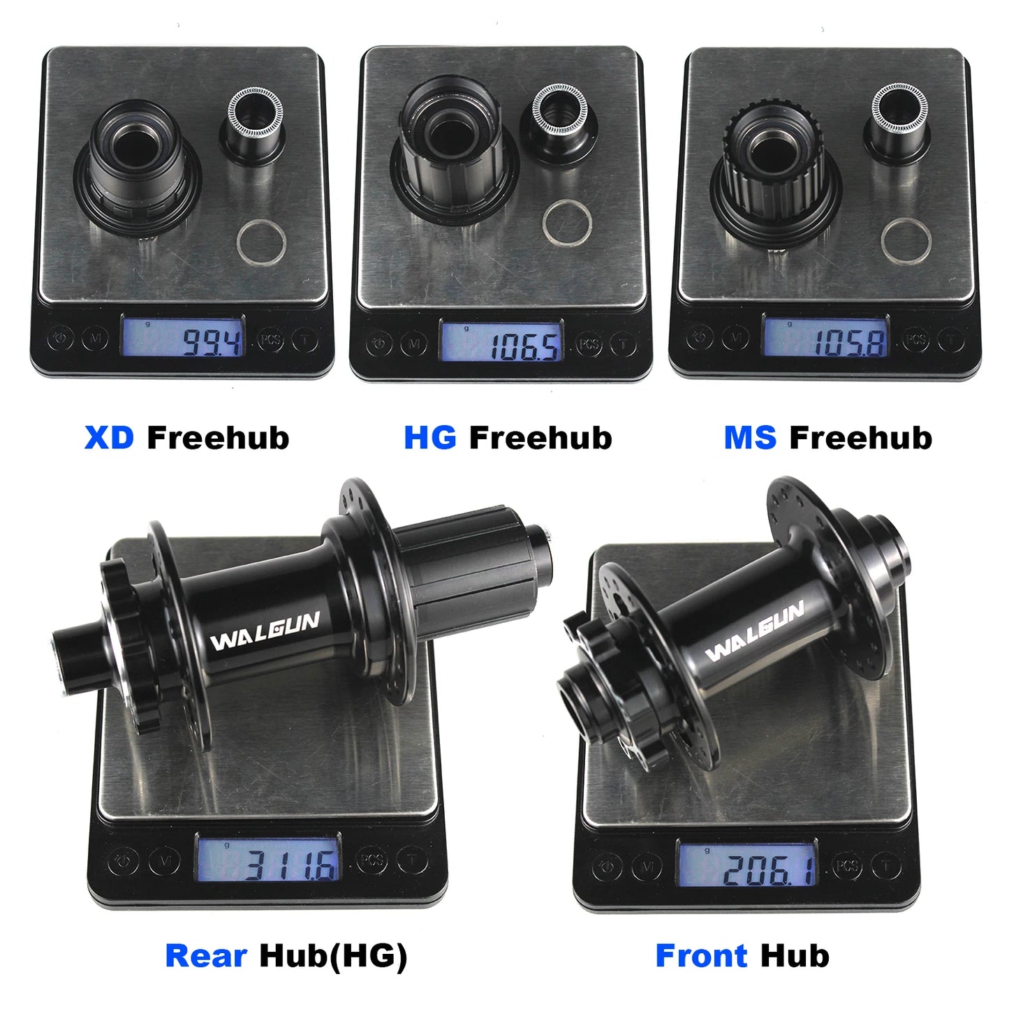 M1F M1R BOOST MTB Mountain Bike Hub – 28/32/36H Front & Rear, 110mm/148mm, HG/MS/XD/XDR 11-12 Speed Freehub