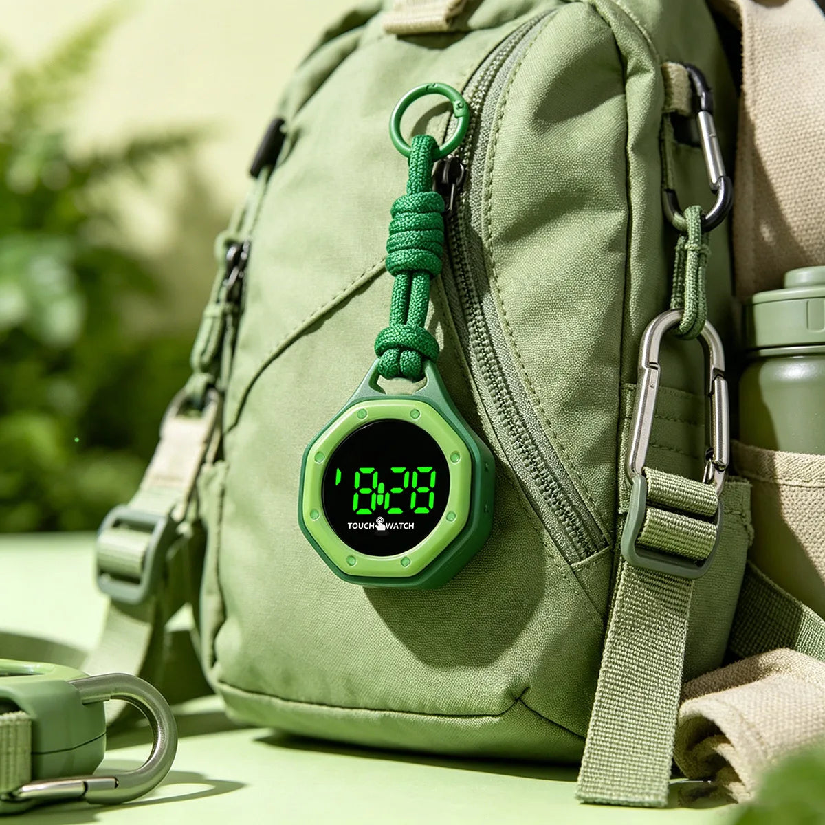Trendy Electronic Pendant Watch - Simple Backpack Hanging Watch for Middle and High School Students