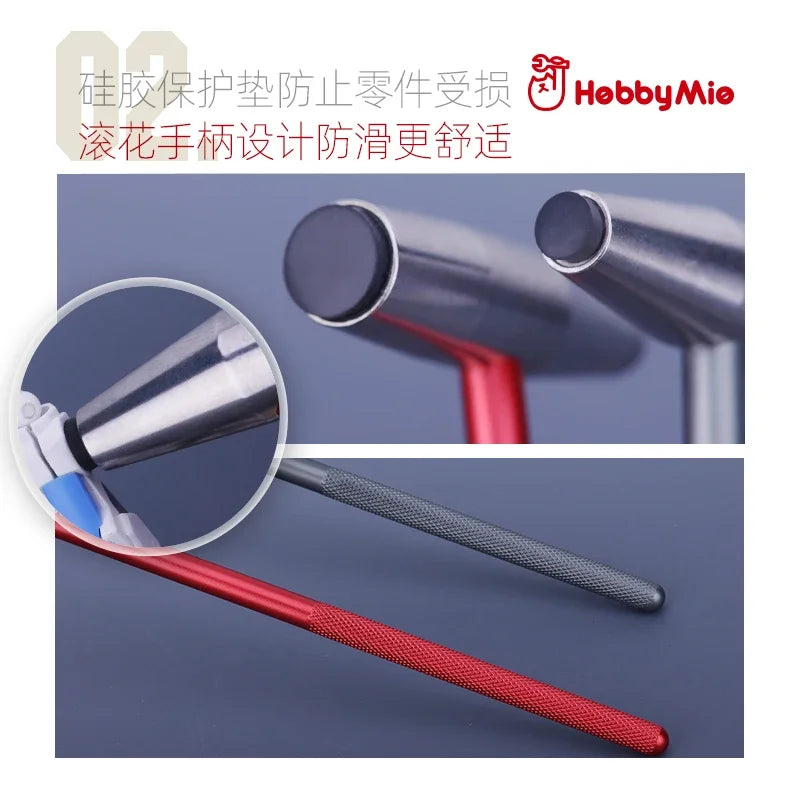 HOBBY MIO HMH-01-R/G Mini Metal Hammer – DIY Assembly Tool for Plastic Model Building & Hobby Crafts