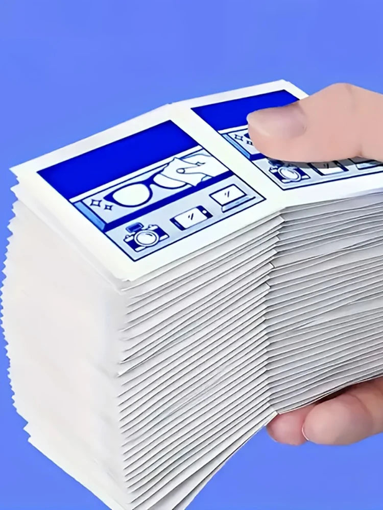 100 Disposable Eyeglass Cleaning Wipes - Individually Wrapped Screen & Lens Cleaning Cloths