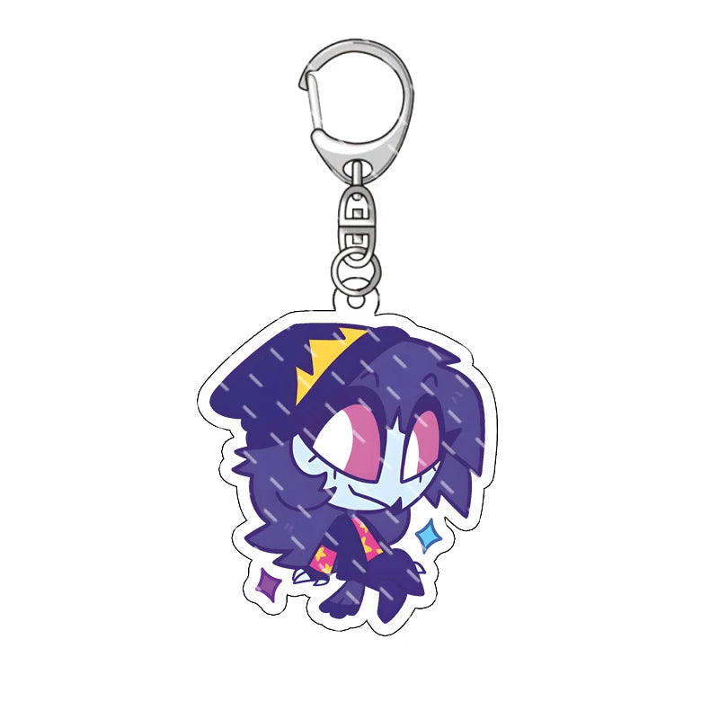Hazbin Hotel Anime Keychain – Alastor Acrylic Figure Backpack Pendant for Fans & Gifts