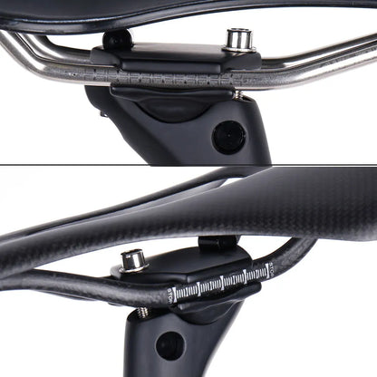 ELITAONE MTB Carbon Seat Post - 31.6/27.2mm, 20mm Offset, Road Bike Carbon Fiber Seatpost with Base Cover