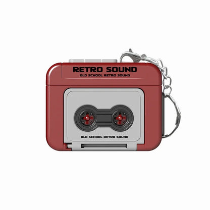 Retro Recorder Keychain - 15-Second Voice Recorder Cassette Tape Pendant for Bags, Couples & Friends