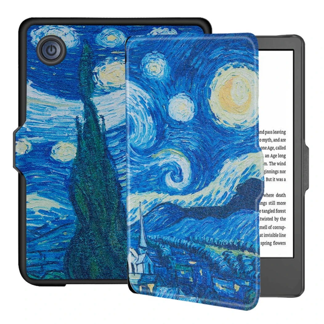 Kobo Clara BW/Clara Colour 2024 Case - 6 Inch Auto Wake Sleep PU Leather Cover, Soft Magnetic Ereader Hoesje N365 N367 Funda