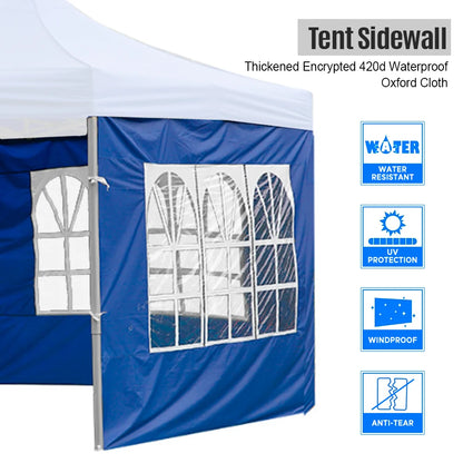 Outdoor Tent Sidewall with Window – Waterproof, Wear-Resistant, UV-Resistant Curtain for Camping Tents