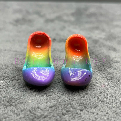 28cm Rainbow Big Sister Doll Shoes – Multi-Style Accessories for Girls, DIY Gift Toys