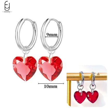 925 Sterling Silver Earrings for Women – Cute Starfish & Shrimp Pendant, Red Chili & Star Enamel Gold Fashion Jewelry
