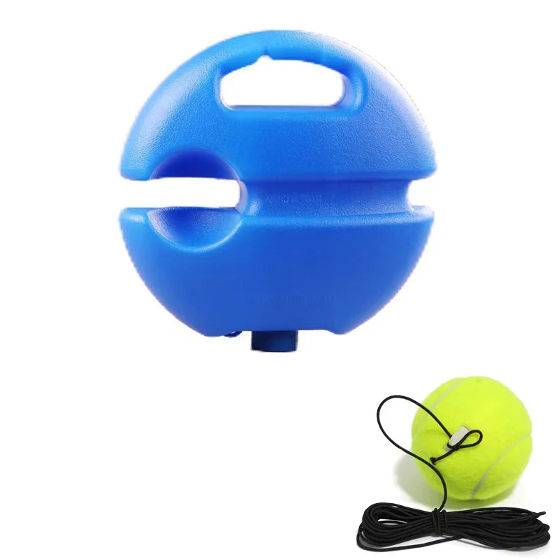 Heavy Duty Tennis Trainer Rebounder Base – Elastic Rope Ball Practice Self-Training Tennis Practice Aid with Durable Sparring System