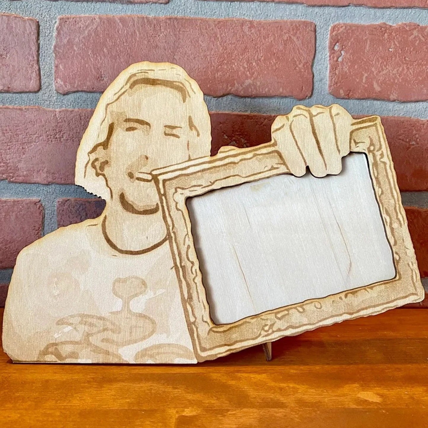 Personalized Wood Picture Frame "Look At This Graph" - Funny Gift for Best Friend or Wedding, Customizable Photograph Frame