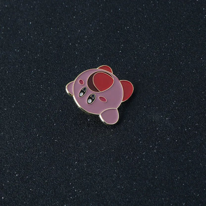 Kirby Anime Enamel Pin - Cute Backpack Badge Brooch Accessory for Manga Fans & Collectible Gifts