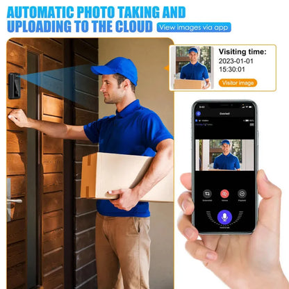 Tuya Smart WiFi Video Doorbell with Camera – Wireless HD Outdoor Security Intercom with Night Vision & Phone Access