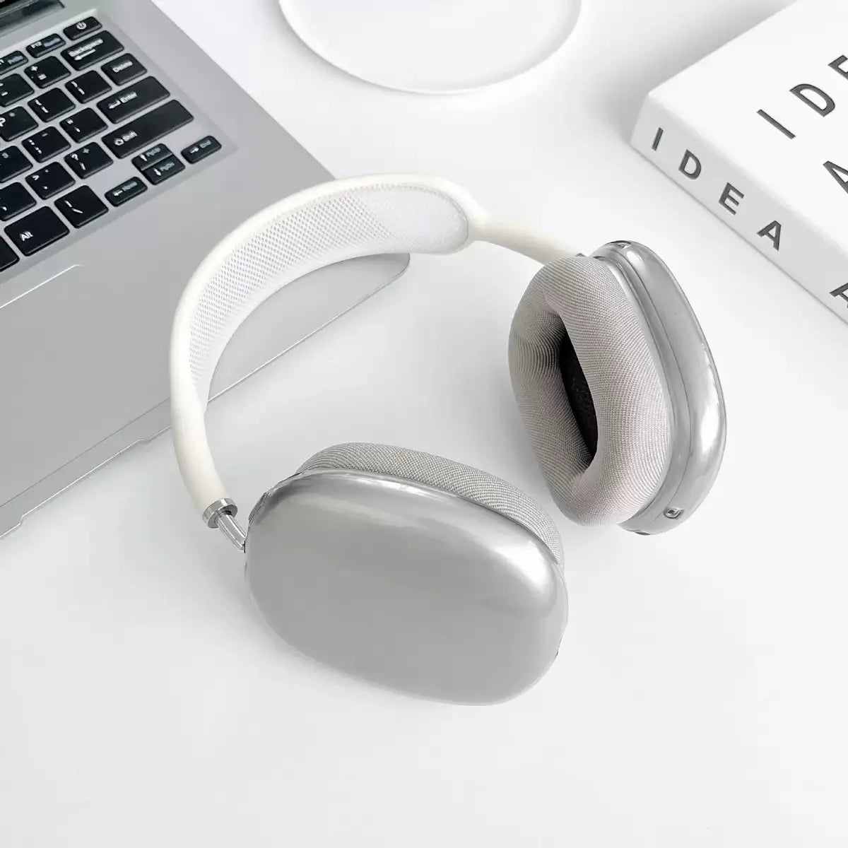 Transparent TPU Case for Apple AirPods Max - Soft Anti-Scratch Protective Cover for Over-Ear Headphones