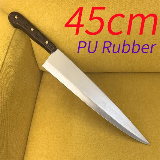 Halloween Cosplay Knife Prop - PU Safety Short Knife Replica for Role Playing & Costume Events