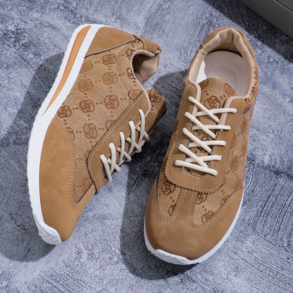 Women’s Thick-Soled Cross Round Head Fashion Shoes – Comfortable, Breathable, Wear-Resistant Casual Footwear (Zapatos De Mujer)