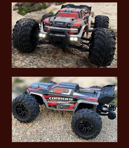 RC Off-Road 4x4 Brushless Car – 70KM/H High-Speed 1/16 4WD Monster Truck with LED Lights for Kids