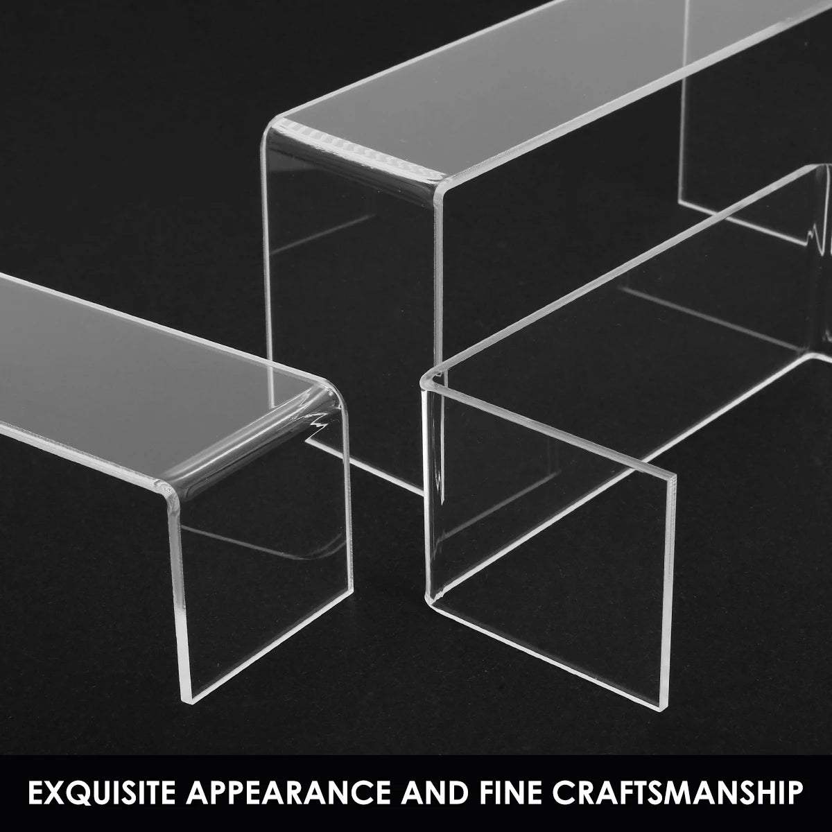 3/6/9PCS Acrylic Display Stand — Transparent Organizer for Perfume, Dolls & Jewelry