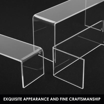3/6/9PCS Acrylic Display Stand — Transparent Organizer for Perfume, Dolls & Jewelry