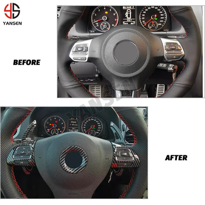 Paddle Shifter for VW Golf 5 MK5 & Golf 6 MK6 GTI | Carbon Sticker Steering Wheel Shift Accessories   2/2