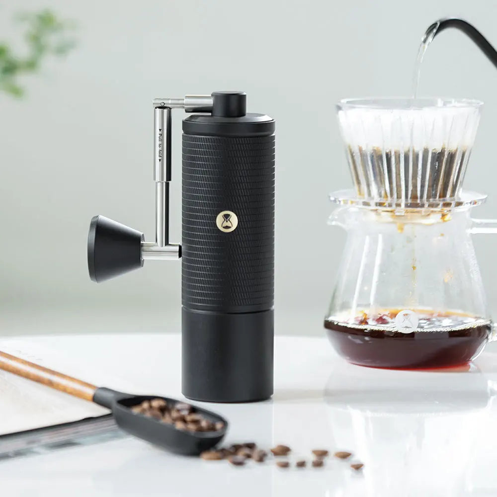 TIMEMORE Chestnut C5 ESP PRO Manual Coffee Grinder – Adjustable Steel Burr with Cleaning Brush, Portable for Espresso & Outdoor Use