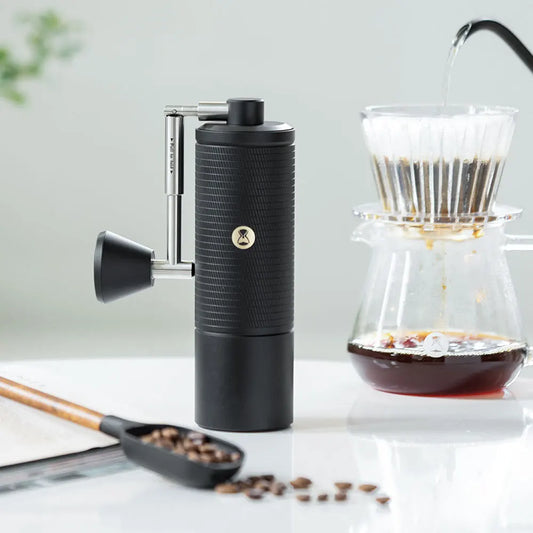 TIMEMORE Chestnut C5 ESP PRO Manual Coffee Grinder – Adjustable Steel Burr with Cleaning Brush, Portable for Espresso & Outdoor Use