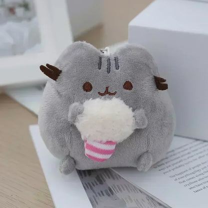 Pusheen Kawaii Cat Plush Toy - Cute Donut, Unicorn, Ice Cream, Pizza, and Cake Stuffed Animal for Gifts and Room Decor