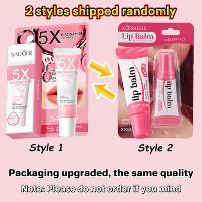 Dark Lip Balm Lightening Treatment – Exfoliating Melanin Mask for Pinker Lips, Reduces Lines & Improves Dryness