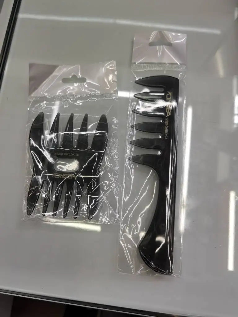 Men's Professional Wide Tooth Hair Comb & Brush – Barber-Grade Hair Styling Tool for Men