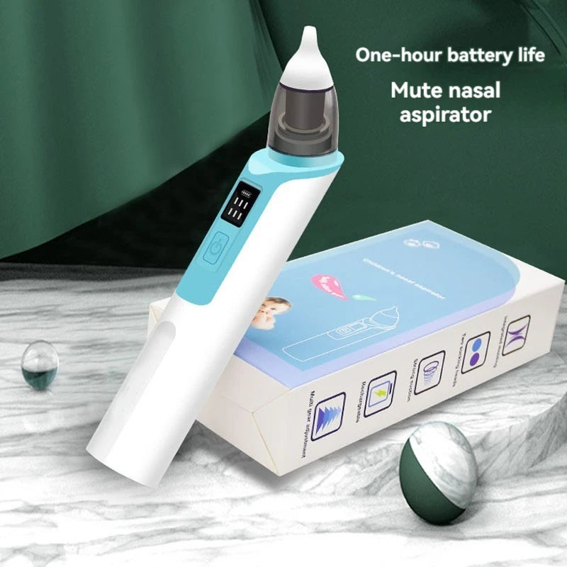 Baby Electric Nasal Aspirator – Rechargeable Nose Cleaner for Newborns and Infants