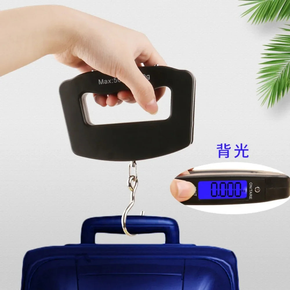 New 40kg/10g Digital Luggage Scale - Portable Travel Suitcase Hanging Scale, Handheld Electronic Weight Balance for Kitchen & More