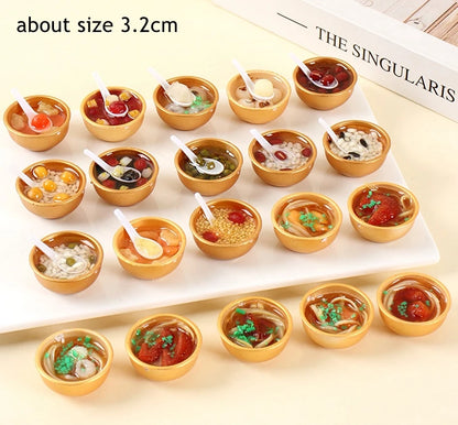 2PCS 1:6 Scale Miniature Japanese Seafood Noodles – Dollhouse Pretend Food for Blythe, Barbie, BJD & 1/6 Dolls Accessories