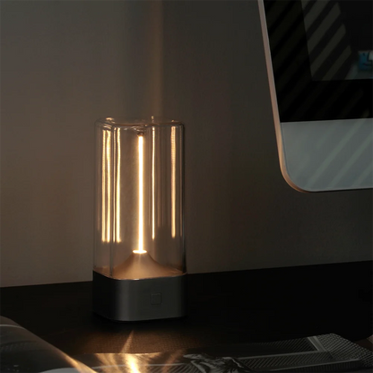 Cordless LED Table Lamp - Rechargeable 3-Level Dimmable Magnetic Filament Light for Camping & Home
