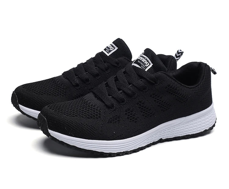 New Women's Lace-Up Flats – Casual Sneakers, Soft & Comfortable, Plus Size Available